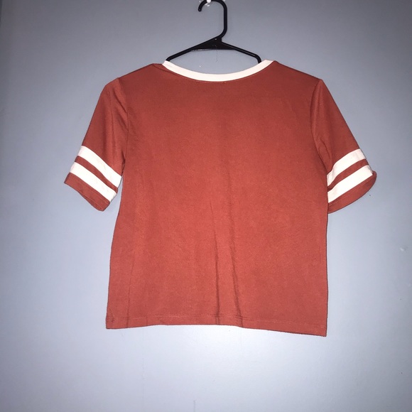 Forever 21 Peach Crop Top Size Small - Picture 2 of 3